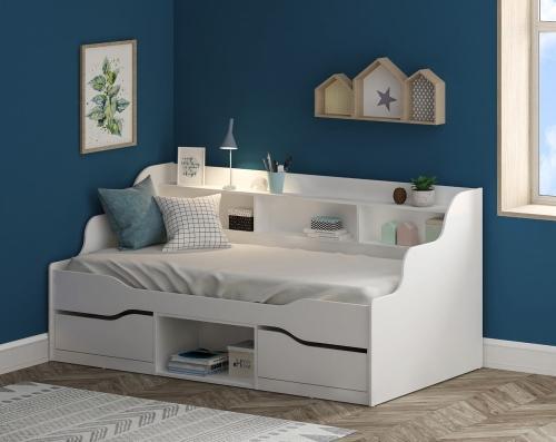 White Toledo Single bed