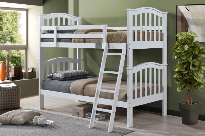 Joseph White Wooden Bunk Beds