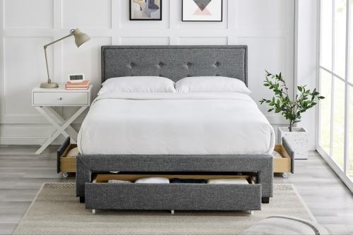 Florence Fabric Storage Bed