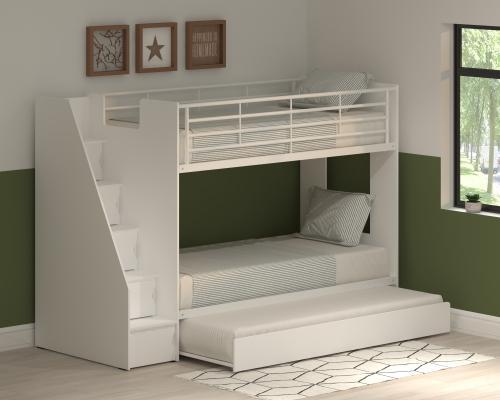 Ollie bunk bed with Stairs and Guest bed main