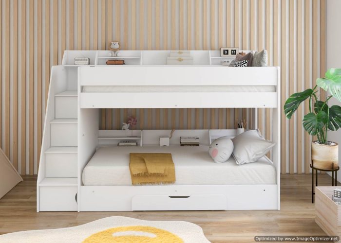 Venetian Single Bunk Front View (Snow White)