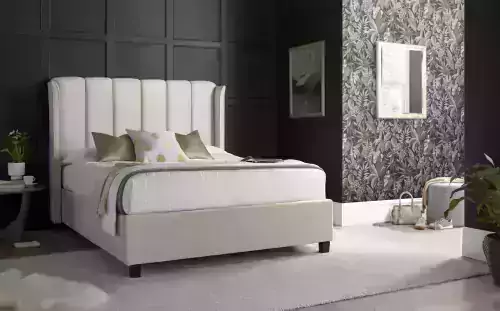 aurora Stone fabric ottoman bed