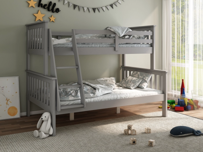 carra grey triple bunk bed