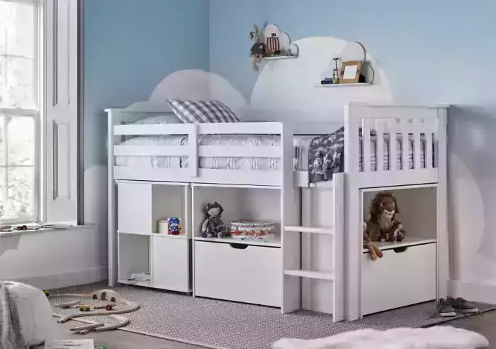 milo white cabin bed