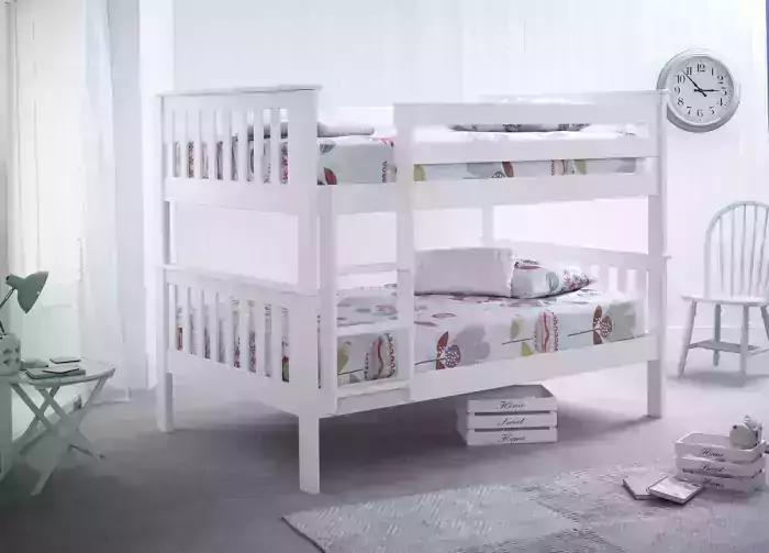 oslo 4ft white bunk bed