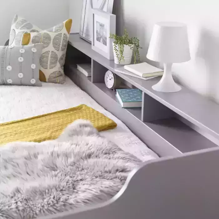 tyler grey guest bed shelves